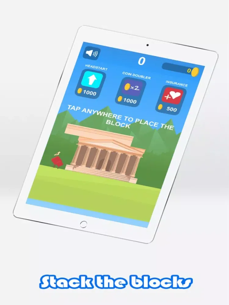 Stack Tower Game - build the tallest tower iPad Screenshots
