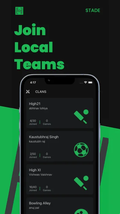 Stade App سکرین شاٹس