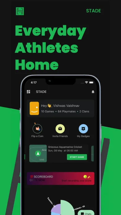 Stade App سکرین شاٹس