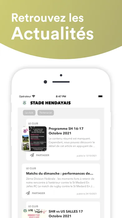 Stade Hendayais Rugby应用截图