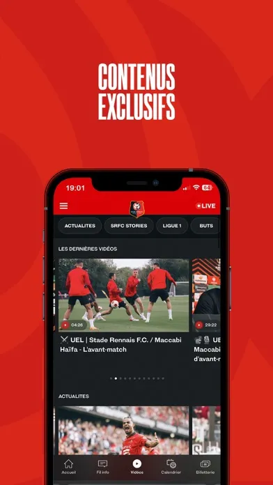 Capturas de tela do Stade Rennais F.C.
