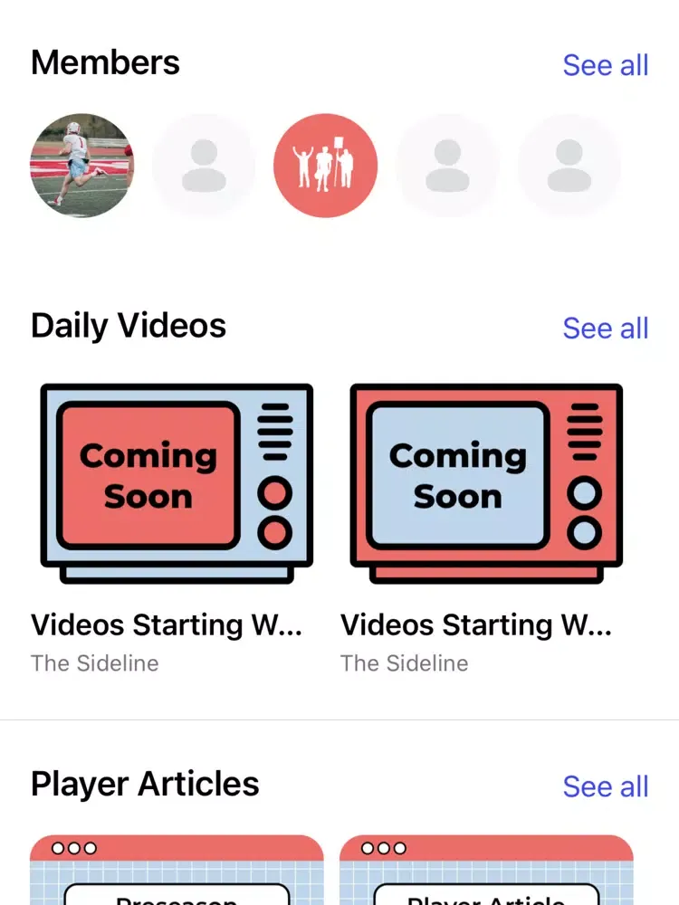 ภาพหน้าจอของ sideline: teams & fans iPad 
