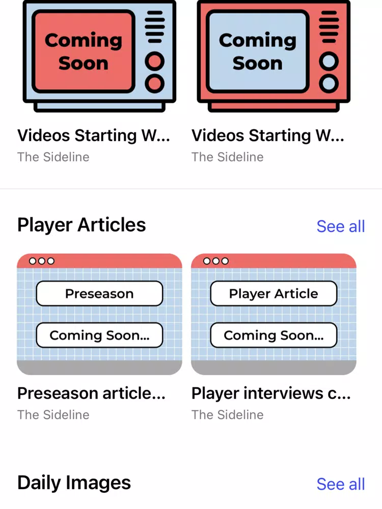 sideline: teams & fans iPad 應用截圖