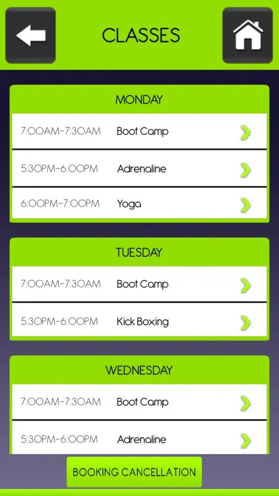 Capturas de tela do Stadium Fitness