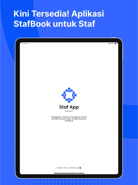 Ảnh chụp màn hình của StafBook Karyawan iPad 