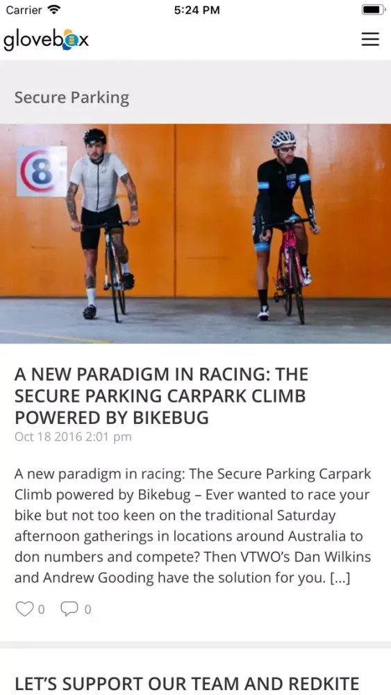 Glovebox Secure Parking 스크린샷