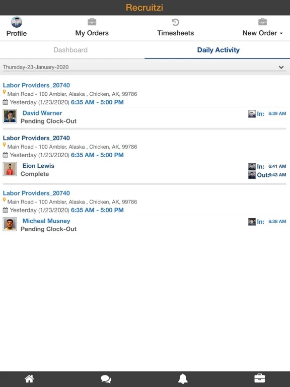 صور Recruitzi iPad 