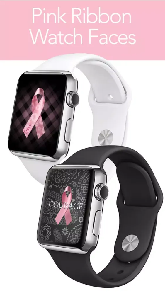 Pink Ribbon Watch Faces - Backgrounds & Wallpaper应用截图