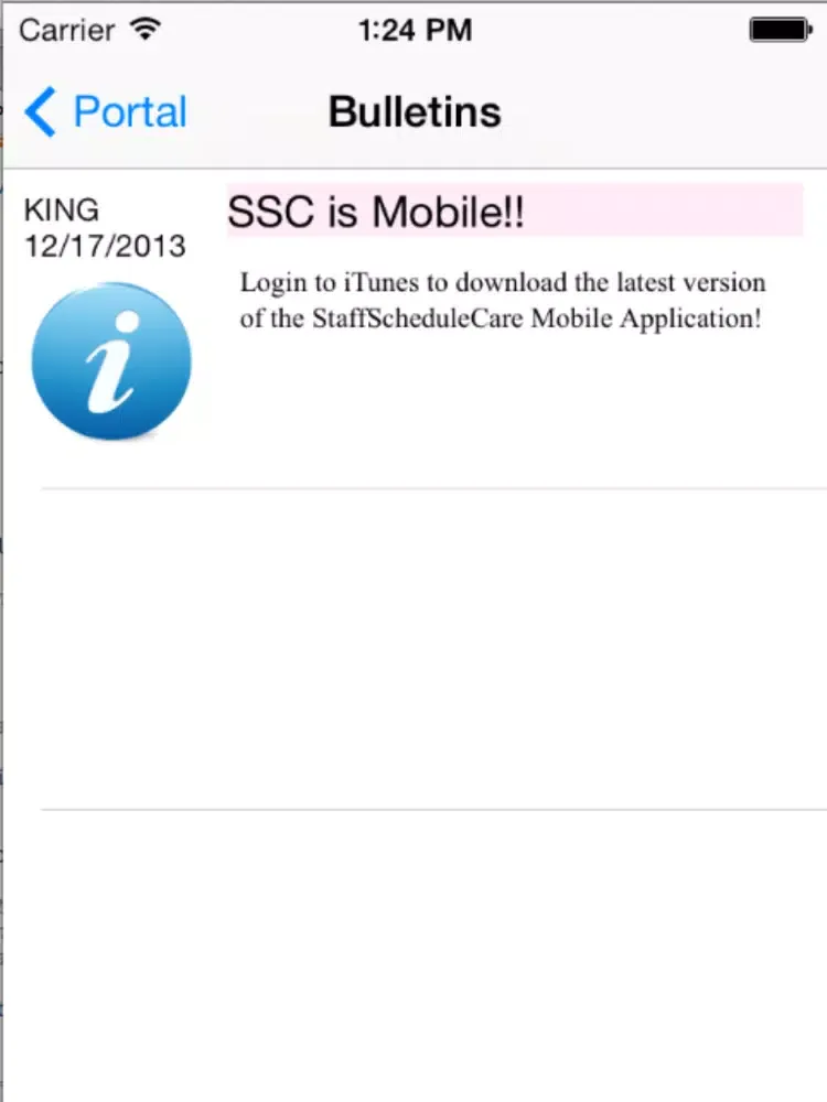 Capturas de tela do StaffScheduleCare Mobile iPad 