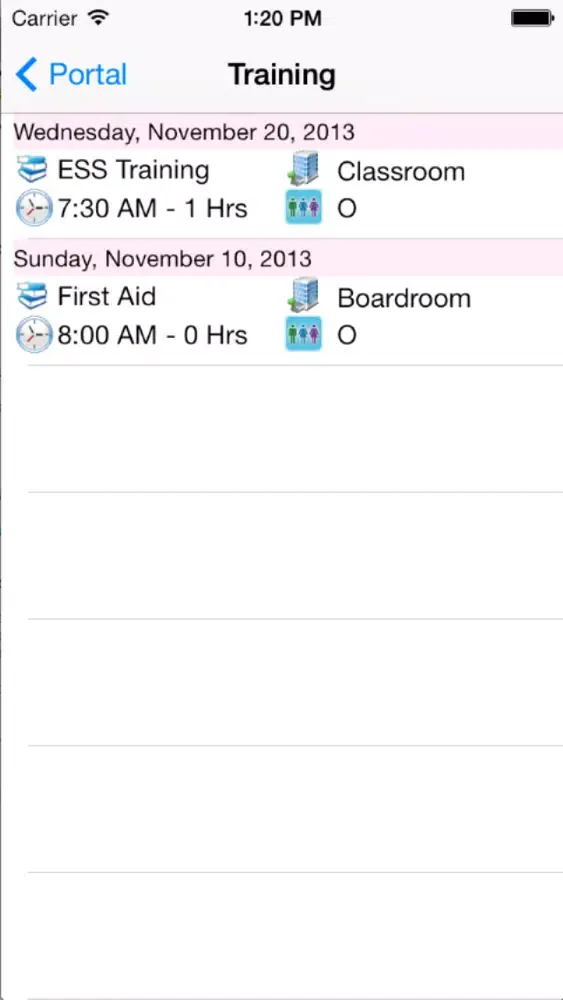 Capturas de tela do StaffScheduleCare Mobile