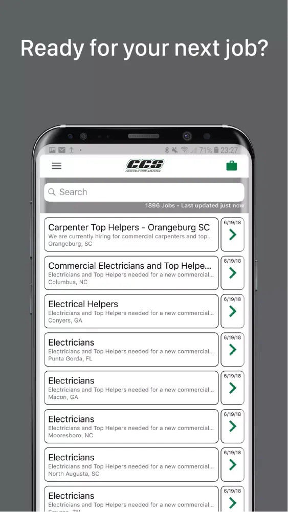 Ảnh chụp màn hình của CCS Jobs