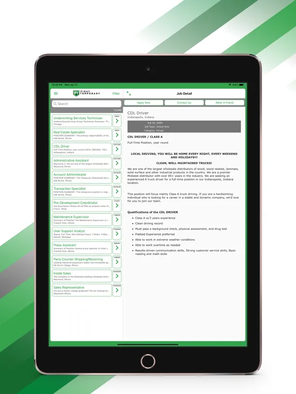 First Temporary iPad 應用截圖