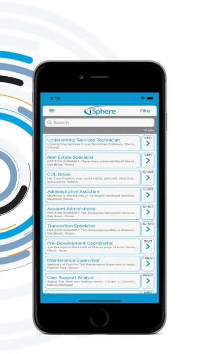 iSphere Jobs স্ক্রিনশট