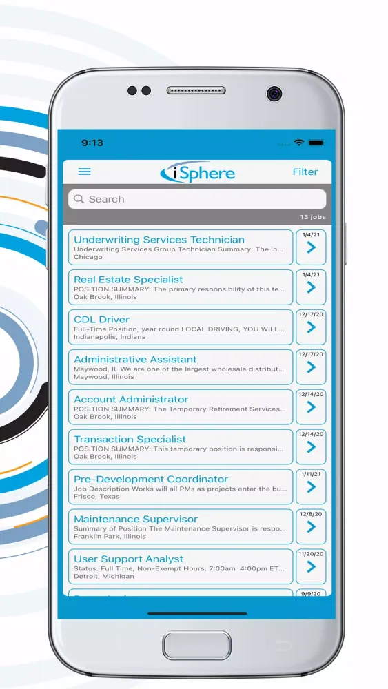 iSphere Jobs Screenshots