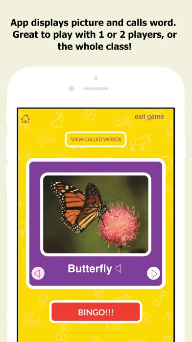Ảnh chụp màn hình của Picture Recognition Bingo Caller's App