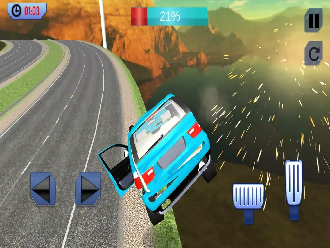 Car Damage & Crash Stunt Race iPad  स्क्रीनशॉट