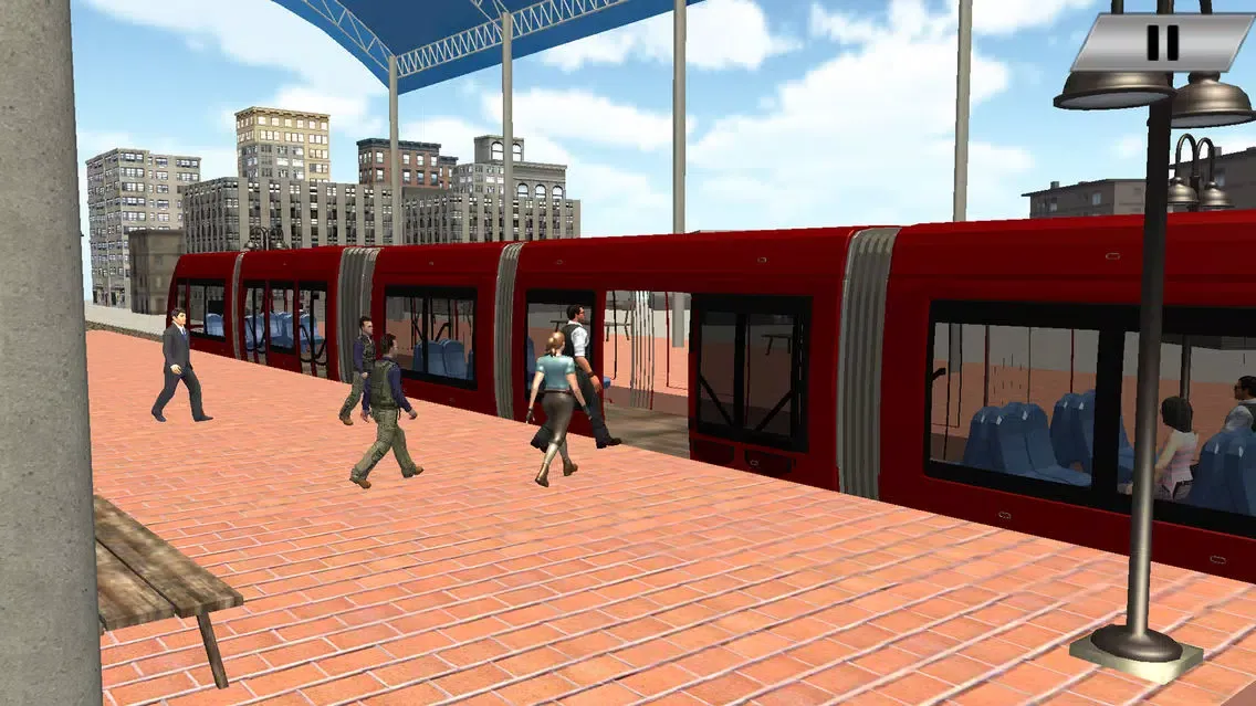Capturas de tela do City Train Simulator Game