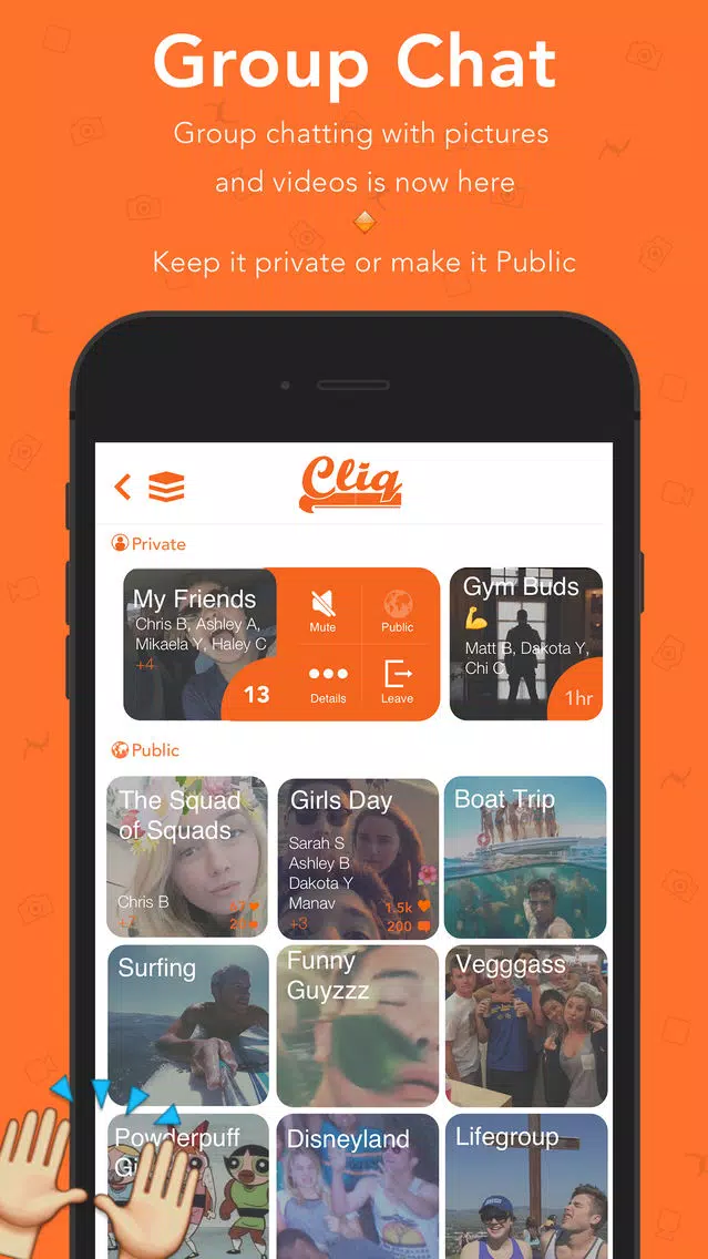 Cliq - Group Chat with Photos Screenshots