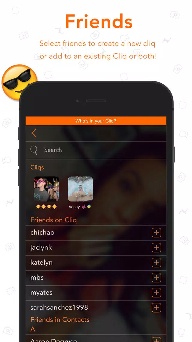 Cliq - Group Chat with Photos Screenshots