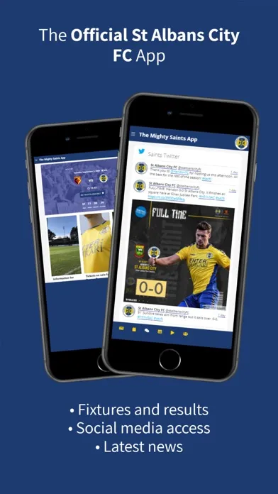 Ảnh chụp màn hình của St Albans City FC App