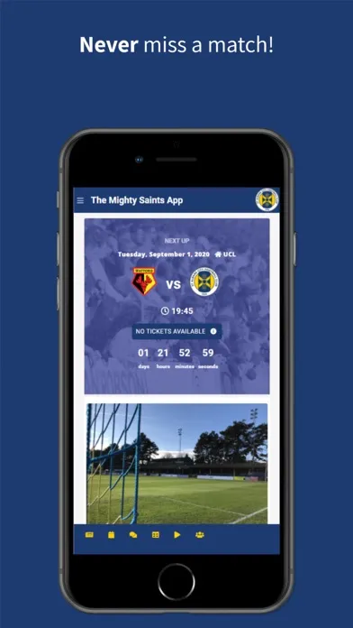 Ảnh chụp màn hình của St Albans City FC App