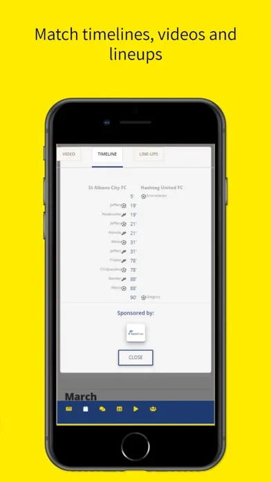 Ảnh chụp màn hình của St Albans City FC App