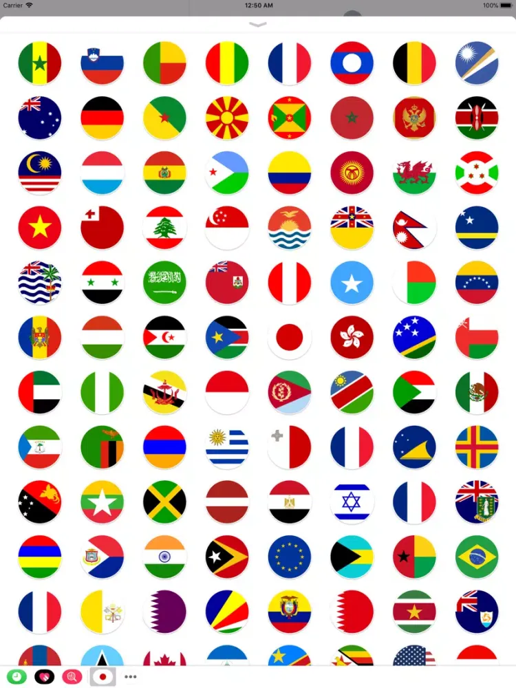 Round Flags iPad  Screenshots