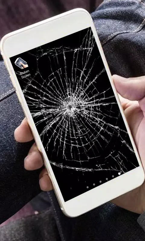 Tangkapan skrin Broken Screen Prank