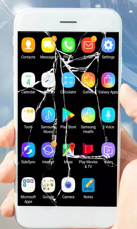 Tangkapan skrin Broken Screen Prank