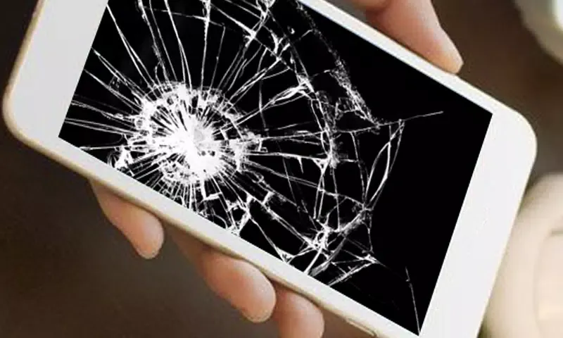 Tangkapan skrin Broken Screen Prank