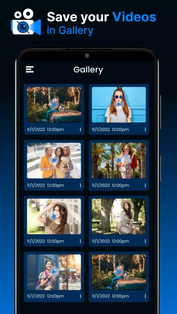 Background Video Recorder App Screenshots