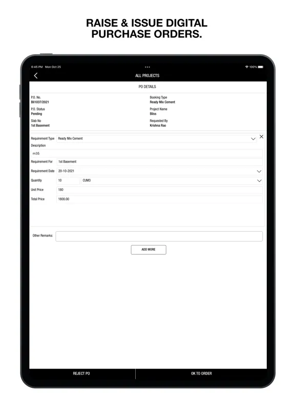 ภาพหน้าจอของ Stallion Buildtech iPad 