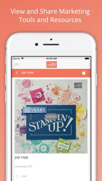 Tangkapan skrin Stampin' Up! Resource Library