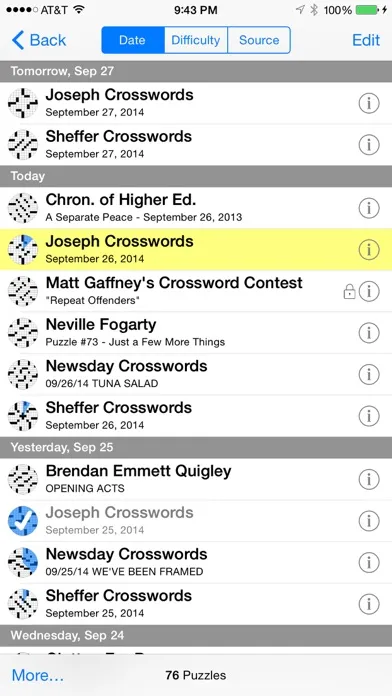 Zrzuty ekranu Crosswords