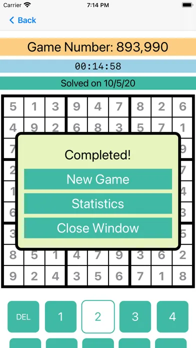 Captures d'écran de One Million Sudoku