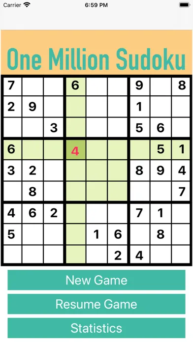 Captures d'écran de One Million Sudoku