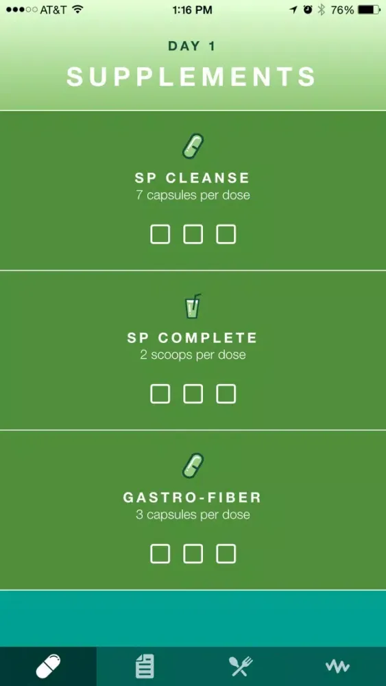 Screenshot di Standard Process® Purification