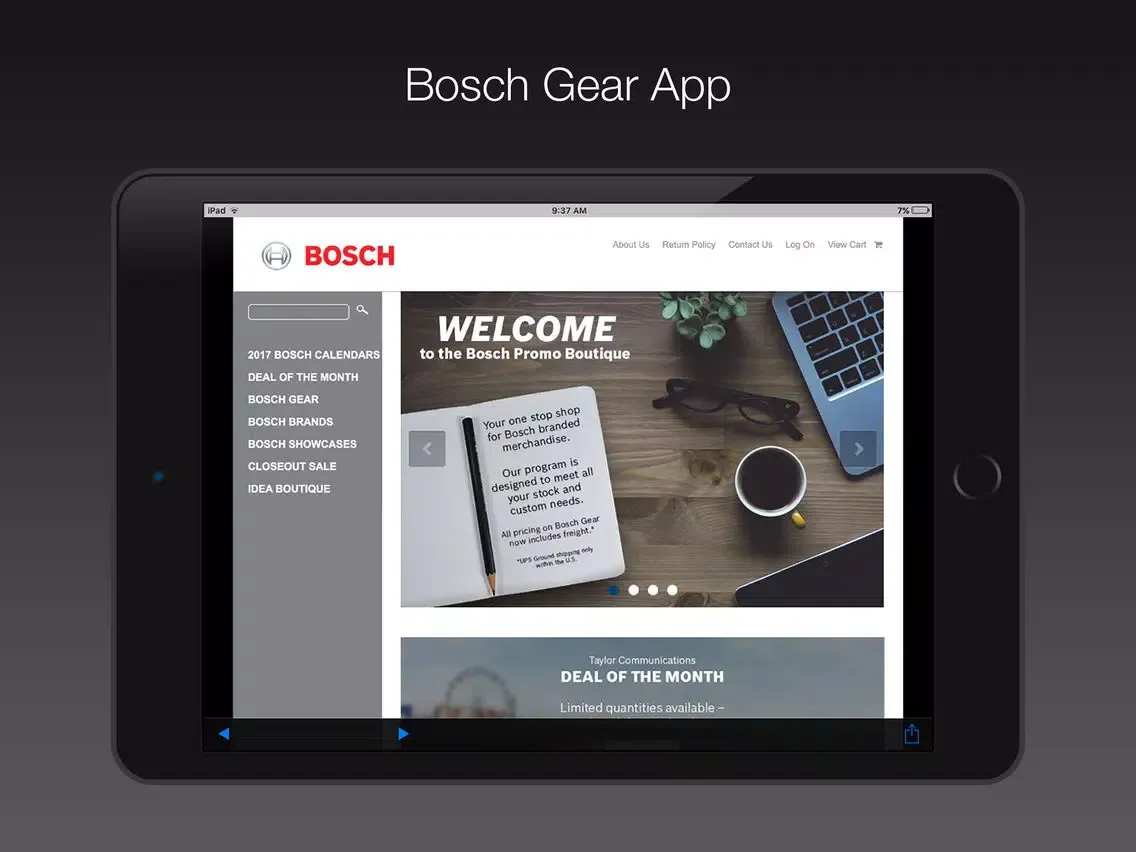 Bosch Gear iPad  スクリーンショット