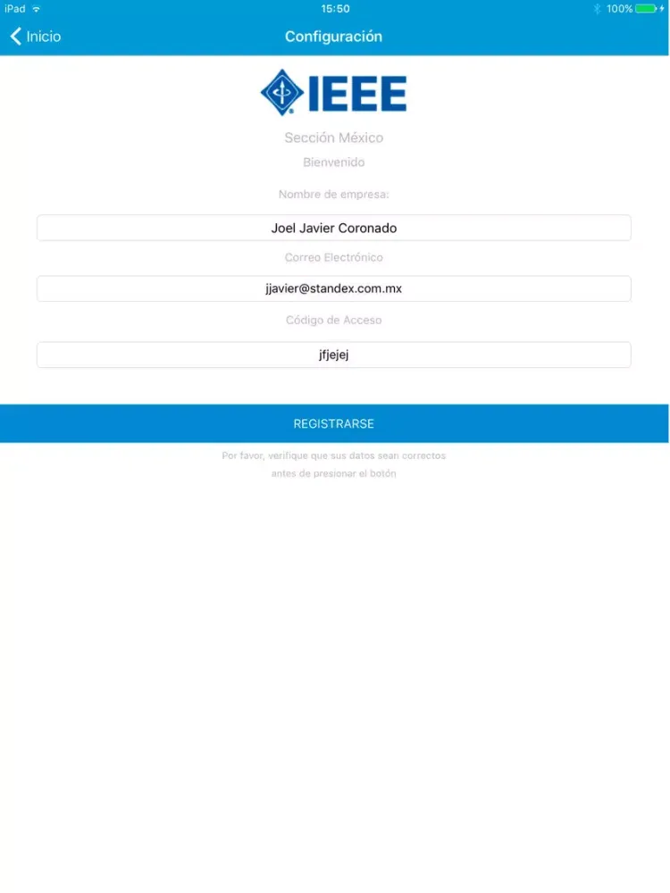IEEE Acapulco 2017 iPad  স্ক্রিনশট