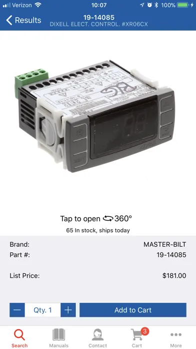 ภาพหน้าจอของ Nor-Lake/Master-Bilt OEM Parts