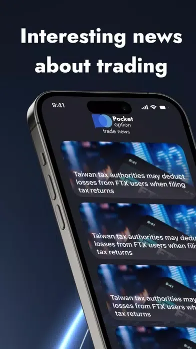 Ảnh chụp màn hình của Pocket Option Trade News