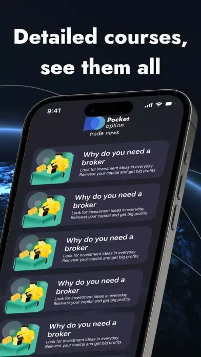 Ảnh chụp màn hình của Pocket Option Trade News