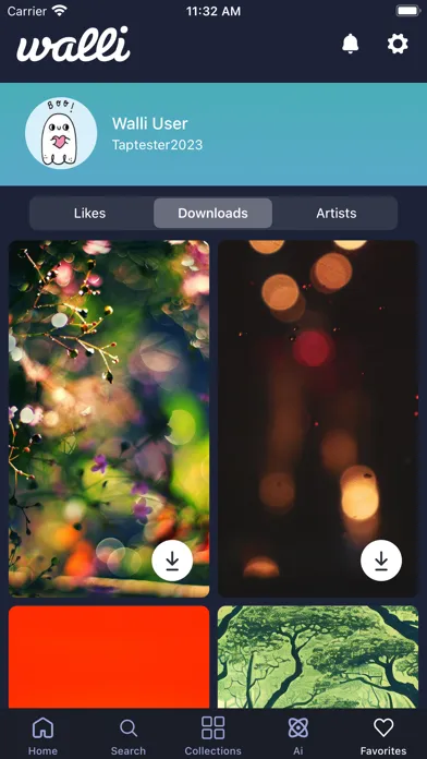 Screenshot di Walli: Cool Wallpapers HD, 4K