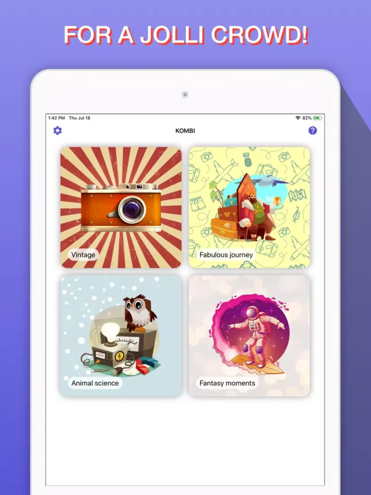 Ảnh chụp màn hình của KOMBI - live party board game iPad 