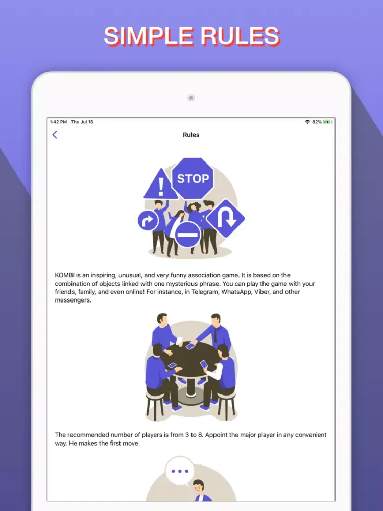 Ảnh chụp màn hình của KOMBI - live party board game iPad 