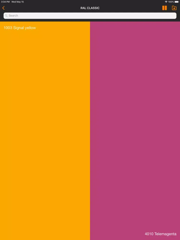 RAL colors. Ncs color chart LT iPad  سکرین شاٹس