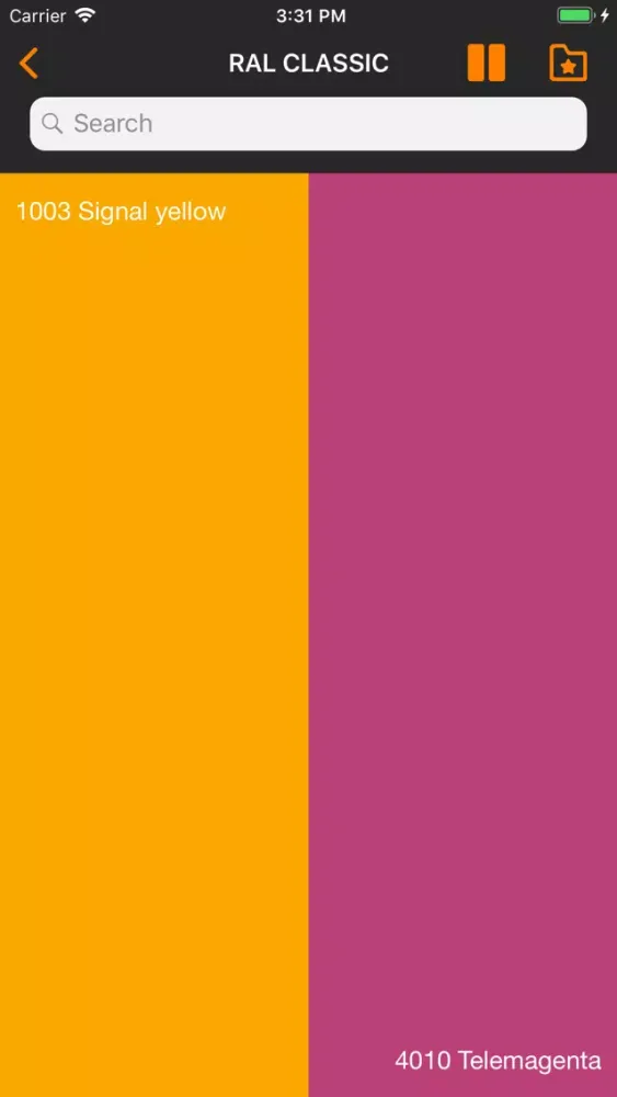 RAL colors. Ncs color chart LT سکرین شاٹس