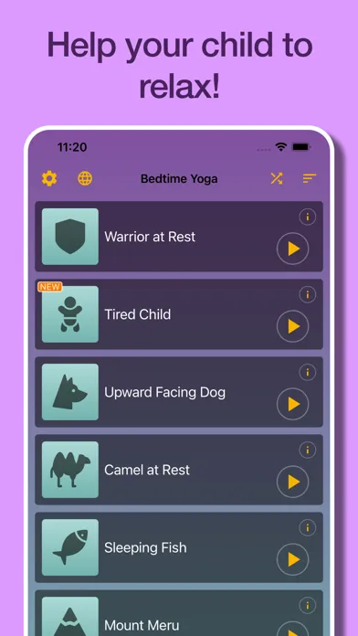 Captures d'écran de Yoga for kids sleep Meditation