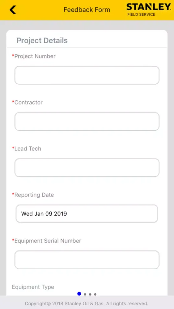 Zrzuty ekranu FieldService-App