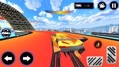 Tangkapan layar Flying Car Stunts - Car Games